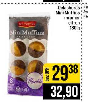 Delasheras Mini Muffins mramor citron 180 g