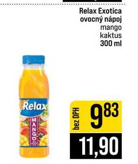 Relax Exotica ovocný nápoj mango kaktus 300 ml