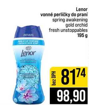 Lenor vonné perličky do praní spring awakening gold orchid fresh unstoppables 195 g