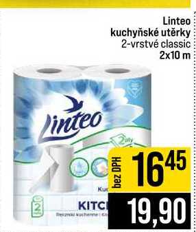 Linteo kuchyňské utěrky 2-vrstvé classic 2x10 m