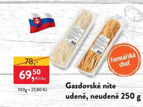 Gazdovské níte udené, neudené 250 g