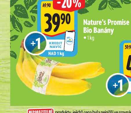 Nature's Promise Bio Banány 1kg