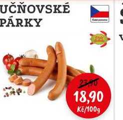 UČŇOVSKÉ PÁRKY 100g