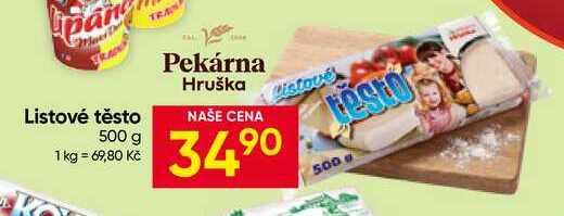 Listové těsto 500 g