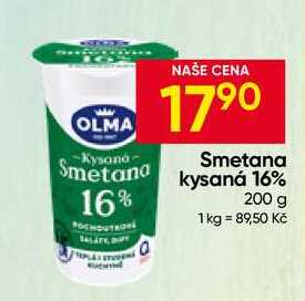 OLMA Smetana kysaná 16% 200 g 