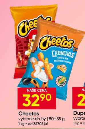 Cheetos vybrané druhy 80-85 g