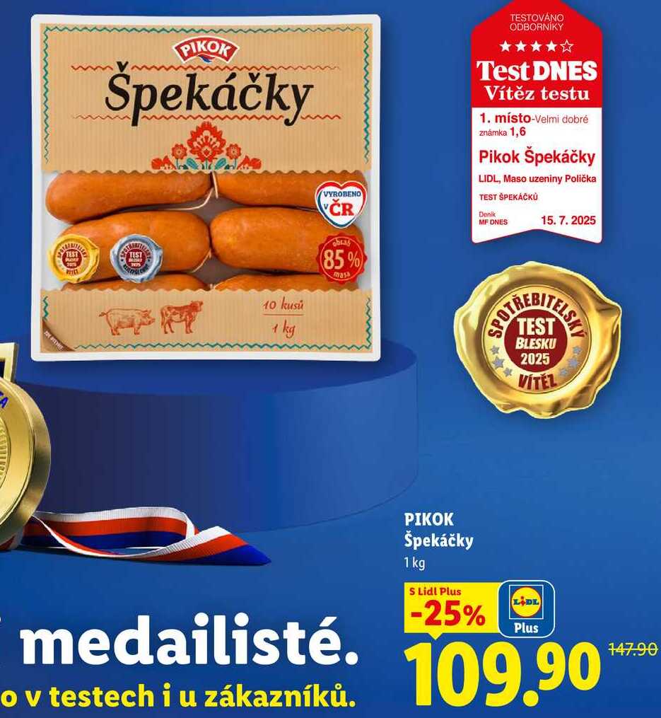 PIKOK Špekáčky, 1 kg