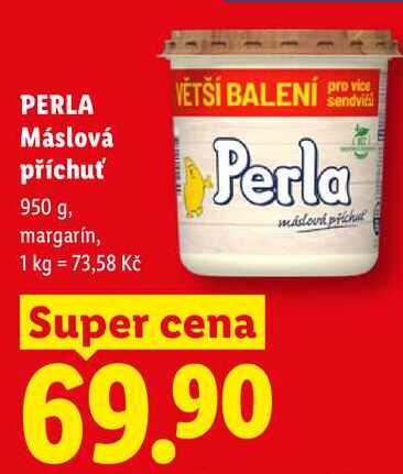 PERLA Máslová příchuť, 950 g 