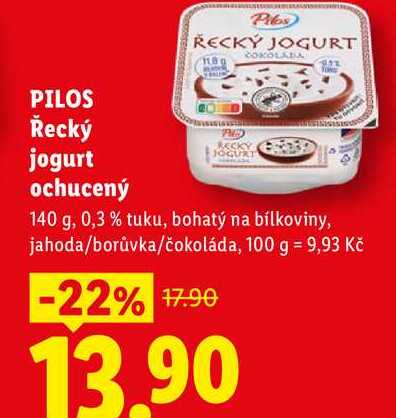 PILOS Řecký jogurt ochucený, 140 g