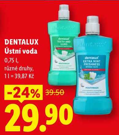 DENTALUX Ústní voda, 0,75 l
