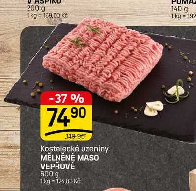MĚLNĚNÉ MASO VEPŘOVÉ 600 g
