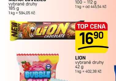 LION vybrané druhy 42 g