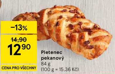 Pletenec pekanový, 84 g