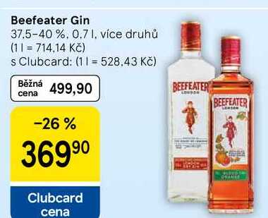 Beefeater Gin 37.5-40 %, 0.7 l