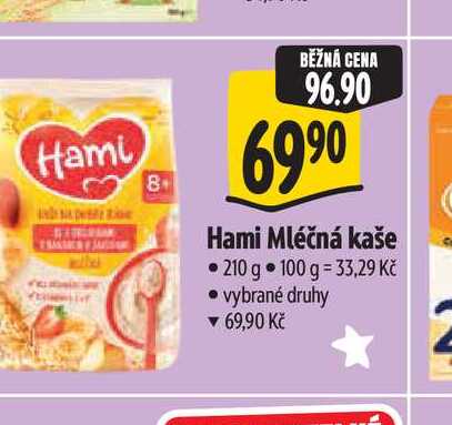 Hami Mléčná kaše 210 g