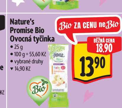 Nature's Promise Bio Ovocná tyčinka 25 g 