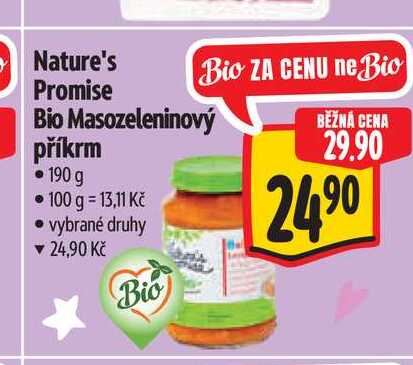 Nature's Promise Bio Masozeleninový příkrm 190 g