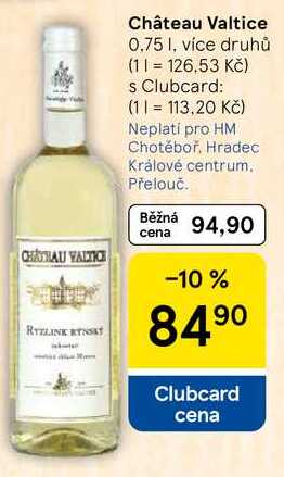 Château Valtice, 0.75 l, více druhů