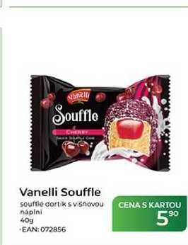 Vanelli Souffle souffle dortík s višňovou náplní 40g