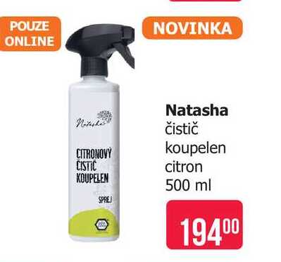 Natasha čistič koupelen citron 500 ml
