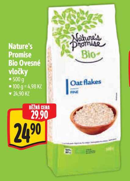 Nature's Promise Bio Ovesné vločky 500 g