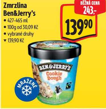 Zmrzlina Ben&Jerry's, 427-465 ml 