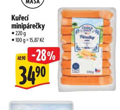 Kuřecí minipárečky 220 g