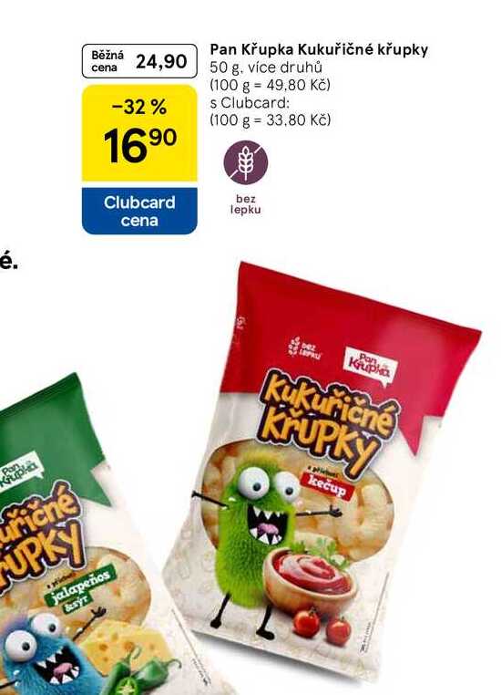 Pan Křupka kukuřičné křupky, 50 g
