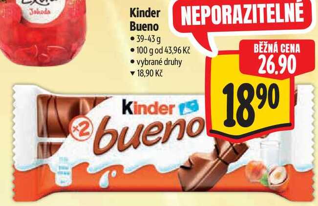 Kinder Bueno, 39-43 g