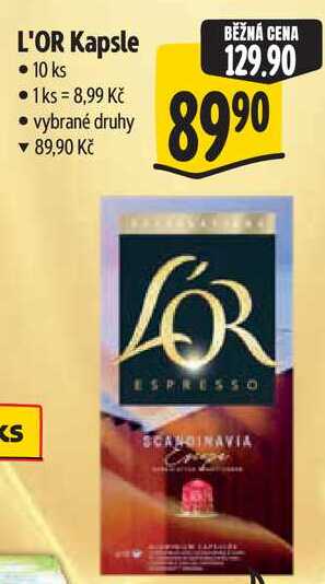 KS L'OR Kapsle, 10 ks