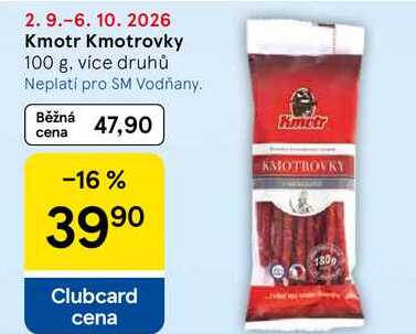 Kmotr Kmotrovky, 100 g, více druhů  