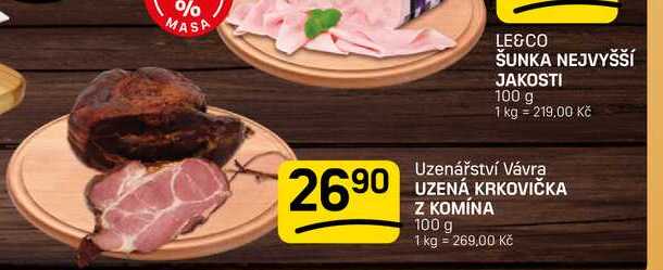 UZENÁ KRKOVIČKA Z KOMÍNA 100 g