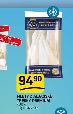 FILETY Z ALJAŠSKÉ TRESKY PREMIUM 400 g