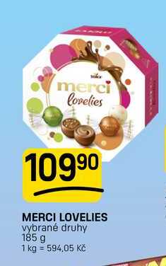 MERCI LOVELIES vybrané druhy 185 g