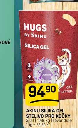 AKINU SILIKA GEL STELIVO PRO KOČKY 3,6l