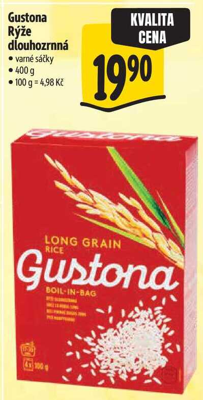 Gustona Rýže dlouhozrnná, 400 g