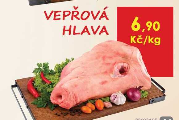 Vepřová hlava 1kg