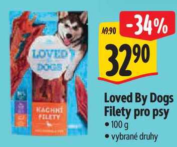 Loved By Dogs Filety pro psy, 100 g