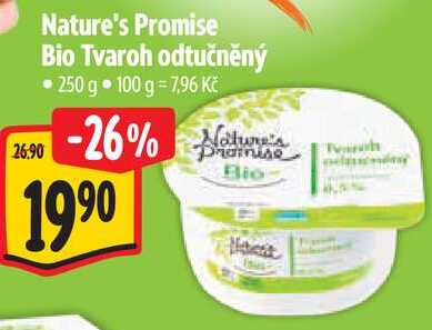 Nature's Promise Bio Tvaroh odtučněný, 250 g