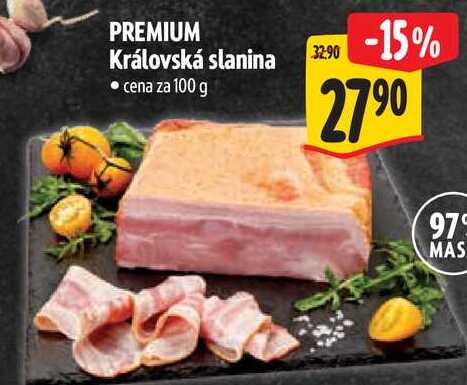 PREMIUM Královská slanina, cena za 100 g
