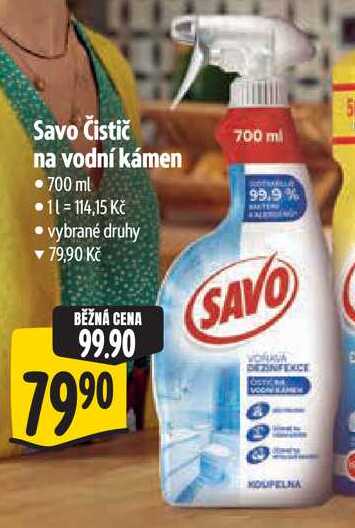 Savo Čistič na vodní kámen, 700 ml