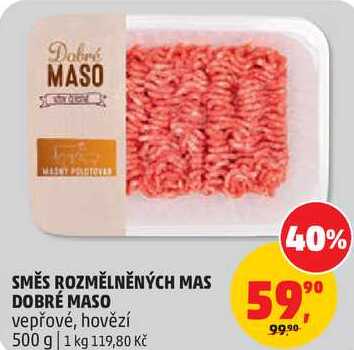 SMĚS ROZMĚLNĚNÝCH MAS DOBRÉ MASO vepřové, 500 g