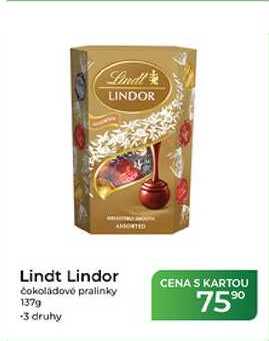 Lindt Lindor čokoládové pralinky 137 g