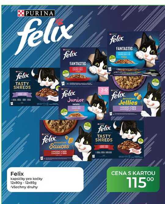 Felix kapsičky pro kočky 12x80g - 12x85g