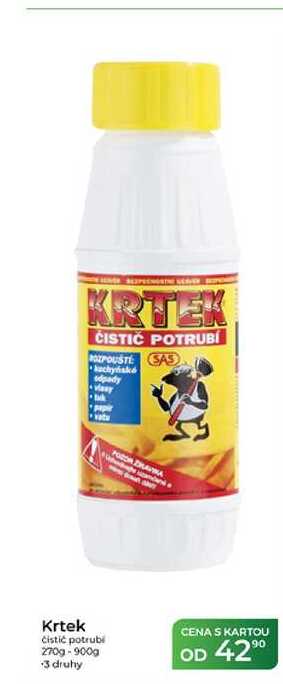 Krtek čistič potrubi 270g-900g