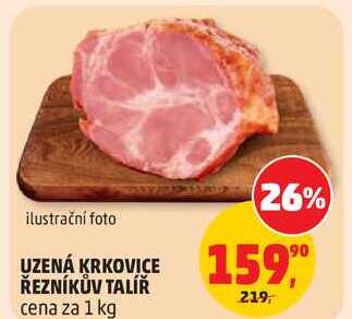 UZENÁ KRKOVICE ŘEZNÍKŮV TALÍŘ, 1 kg