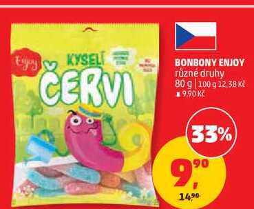 BONBONY ENJOY různé druhy, 80 g