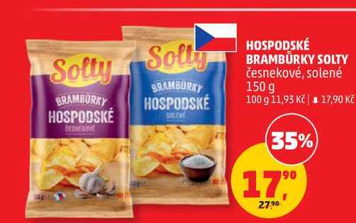 HOSPODSKÉ BRAMBŮRKY SOLTY česnekové, 150 g