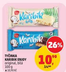 TYČINKA KARIBIK ENJOY original, bílá, 100 g 
