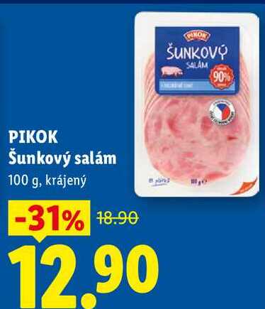 PIKOK Šunkový salám, 100 g